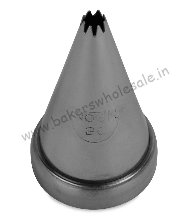 Noor Icing Nozzle No - 20 - Fine 8 Open Star - Image 2