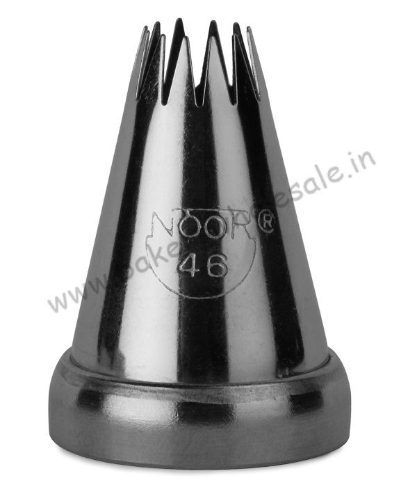 Noor Icing Nozzle No - 46 - Long 12 teeth Open