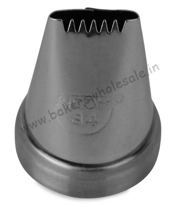 Noor Icing Nozzle No - 34 - Ribbed band wide - Image 2