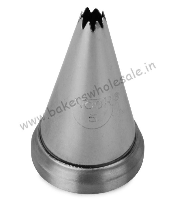 Noor Icing Nozzle No - 5 - Small 8 open Star - Image 2