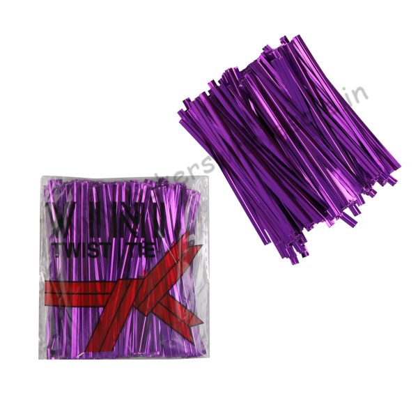 Metallic Twist Ties for Candy Lollipop Cake Pop Cello Bag Party Event Accessories Decoration Wholesale - Image 3