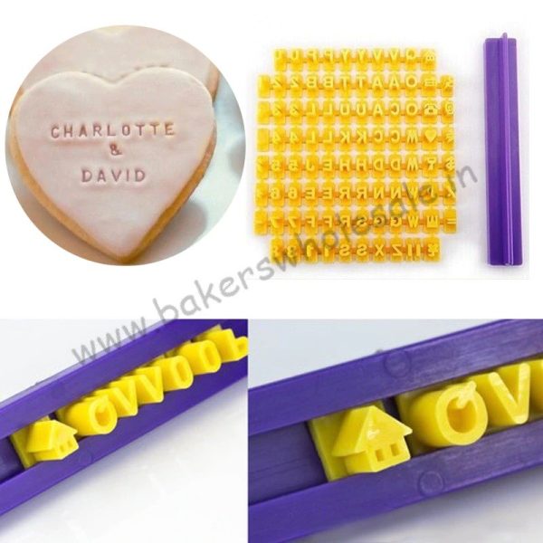 Alphabet Letter Number Cookie Press Stamp Embosser Cutter Fondant Mould Cake Baking Molds Tools - Image 5