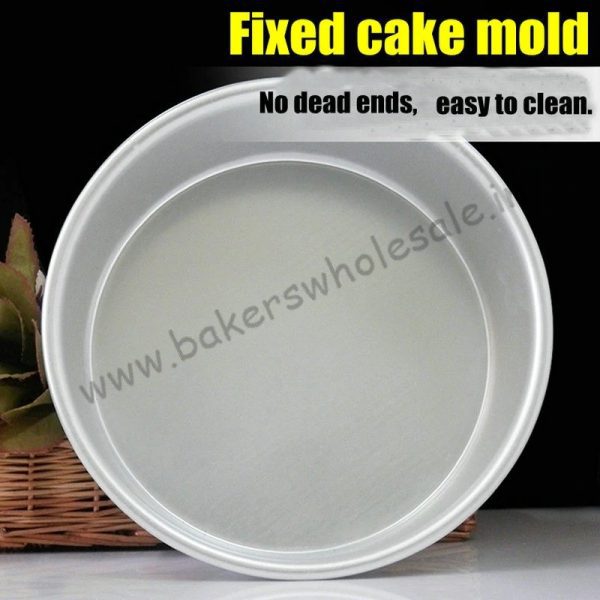 Aluminium Heavy Round Cake Mold (3" to 12 inch Diameter) ( 2.5" Height) - Image 3