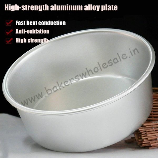 Aluminium Heavy Round Cake Mold (3" to 12 inch Diameter) ( 2.5" Height) - Image 5