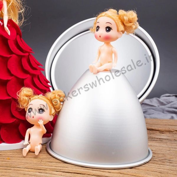 Aluminum Doll Cake Mold Doll Pan Doll Mold Dress Cake Tin - Image 5