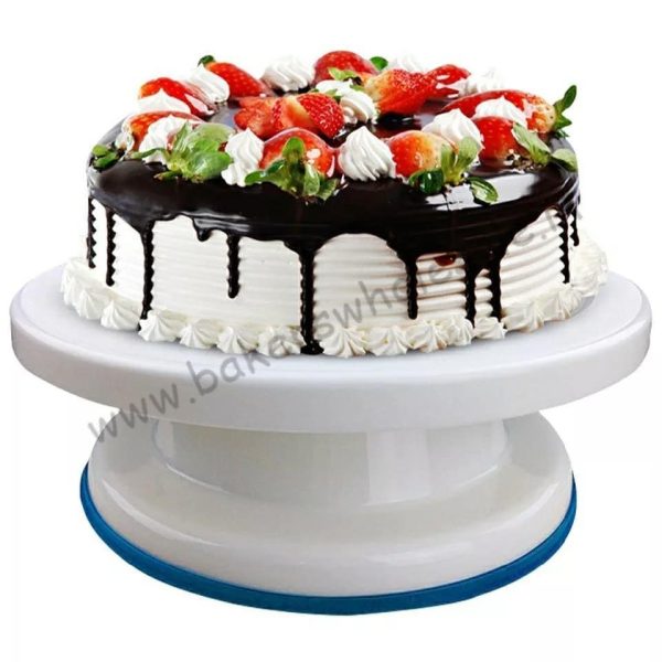 Rotating Cake Turntable Cake Decorating Stand with Ball Bearings Flair Heavy ABS (11 Inch) - Image 2