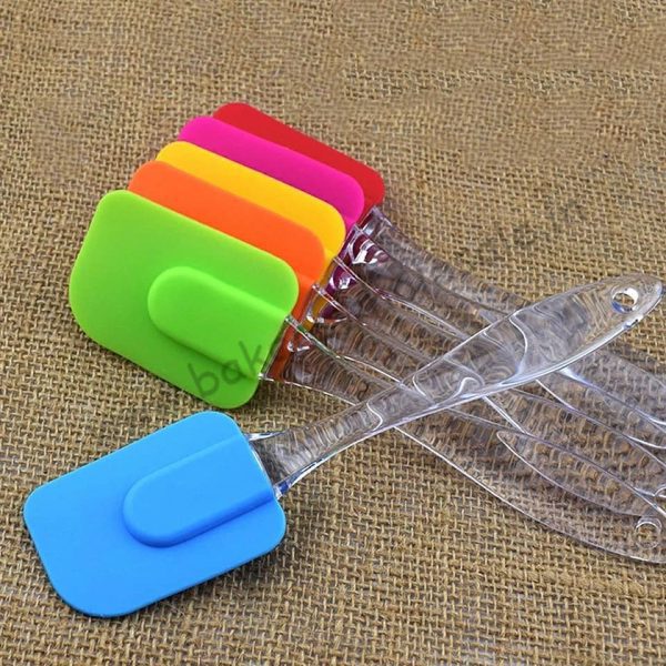 Acrylic Handle Spatula Small Handle Silicone Spatula