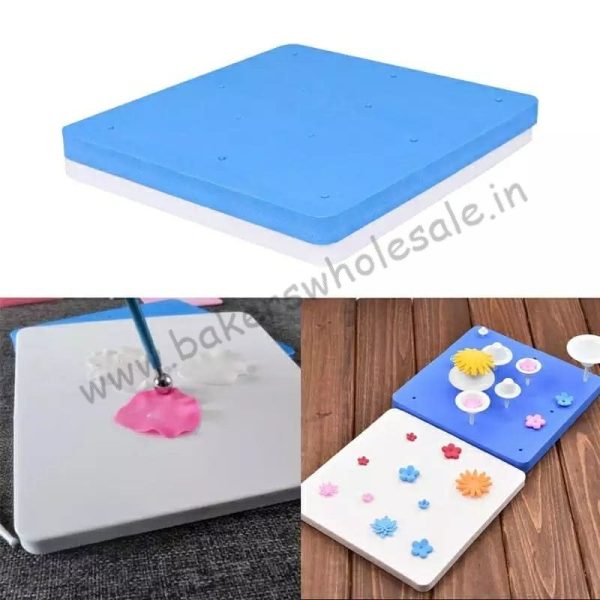 2pcs 12 Holes Sponge Cake Foam Pad Flower Modelling Gum Paste Fondant Cake Mat Baking For Sugarcraft Decoration