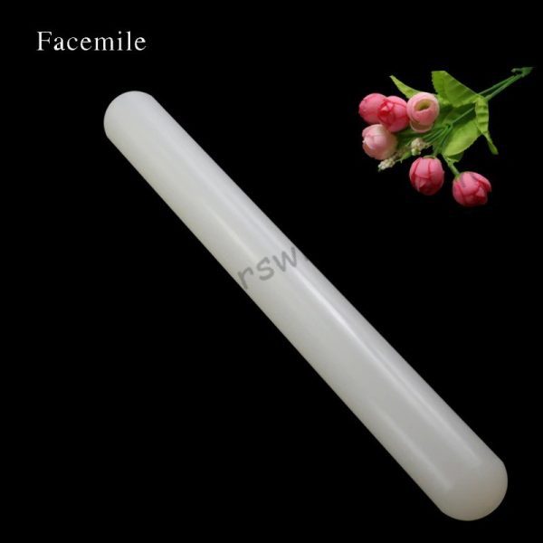 High Quality Plastic White Non-stick Fondant Rolling Pin Fondant Dough Roller - Image 3