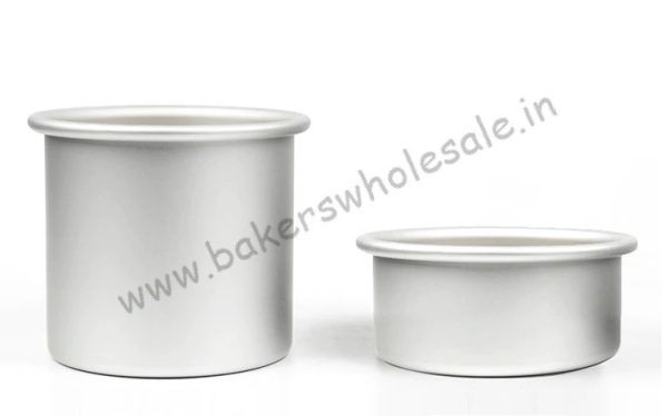 Aluminium Heavy Round Cake Mold (3" to 7 inch Diameter) ( 4" Height) Heighted Cake Mold - Image 4