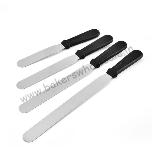 6/8/10/12 Inch Stainless Steel Plain / Straight Cake Icing Pallet Knife Butter Cream Icing Frosting Knife Smoother