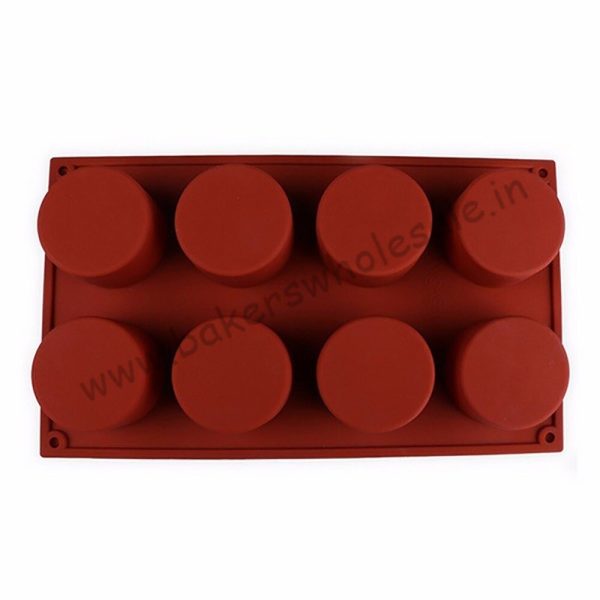 100g 5.5 x 3.5cm Cake Mold Moose Mold Round Flexible Silicone Cookie Mould Candy Chocolate Mould - Image 3