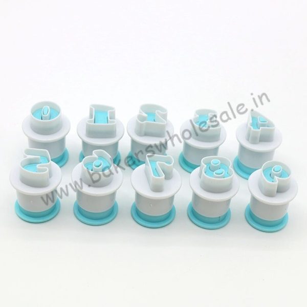 Alphabet and Number Plunger Uppercase Letter Fondant Cake Decorating Tool - Image 2