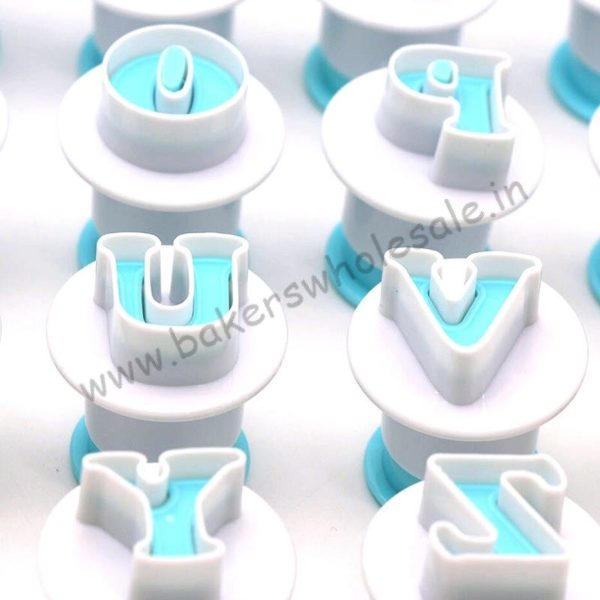 Alphabet and Number Plunger Uppercase Letter Fondant Cake Decorating Tool - Image 3