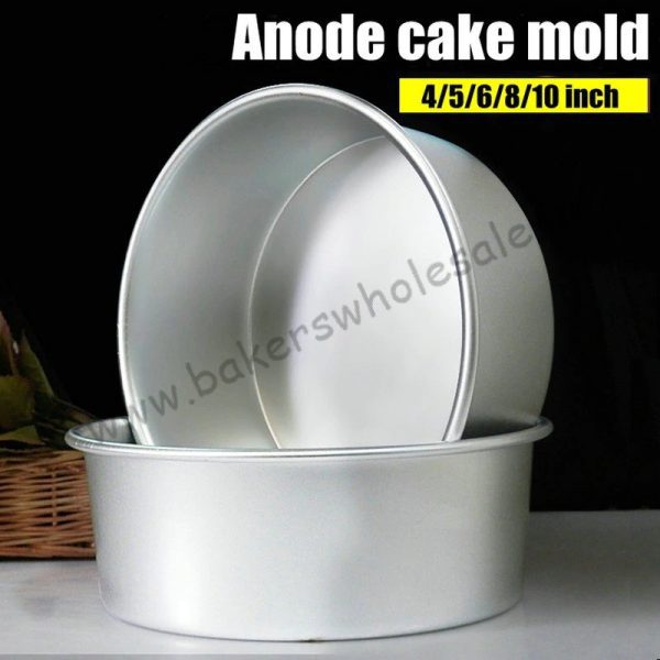 Aluminium Heavy Round Cake Mold (3" to 12 inch Diameter) ( 2.5" Height) - Image 4