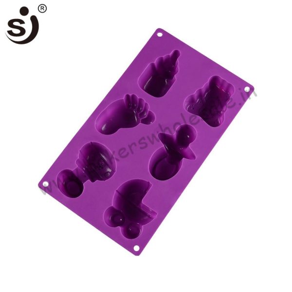 SJ Silicone Molds Ankle Anime Bear Shape Silicone Soap Mold 6 Cavity Not Stick DIY Craft Soap Handmade Molds - Image 5