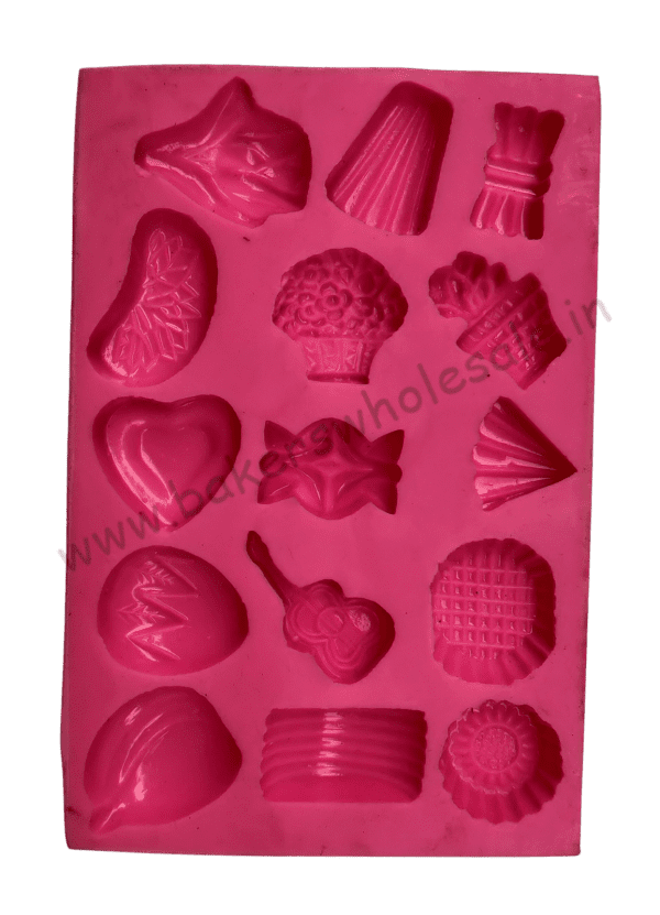 Silicone Marzipan Mould Flower & Basket, Marzipan Silicone molds, Marzipan molds