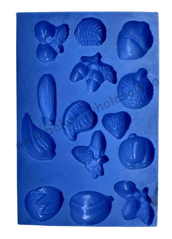 Silicone Marzipan Mould Flower & Basket, Marzipan Silicone molds, Marzipan molds