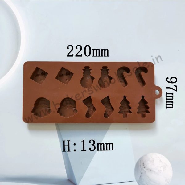 3D Santa Bear Silicone Mold Baking Chocolate Candy Molds Non-stick Silicone Christmas Mold For Chocolate Cake Decoration Tool - Image 3