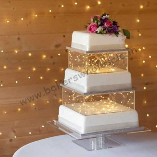 Acrylic Square Cake Spacer wedding cakes