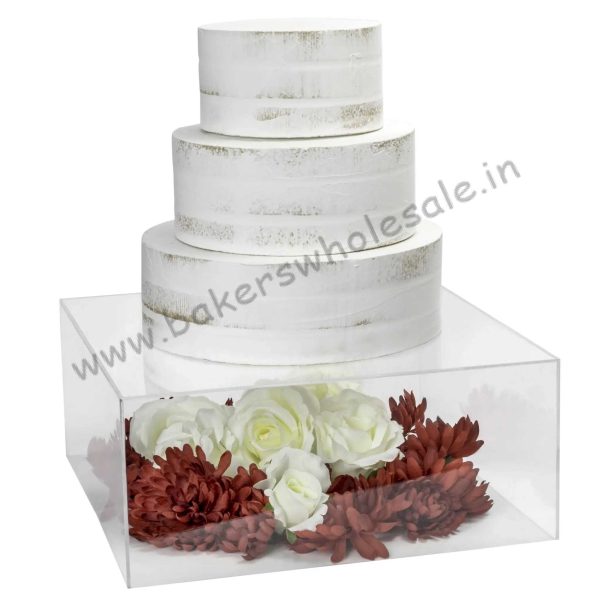 Acrylic Square Cake Spacer wedding cakes - Image 4