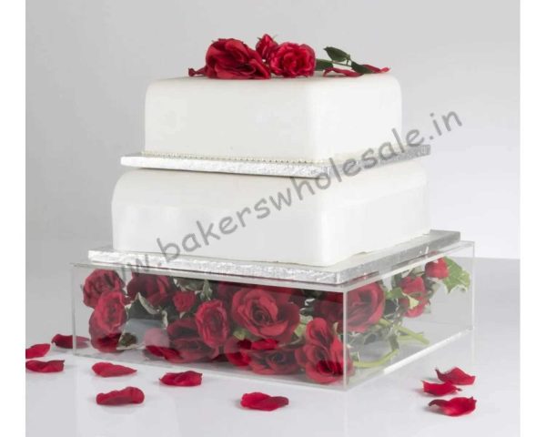 Acrylic Square Cake Spacer wedding cakes - Image 5