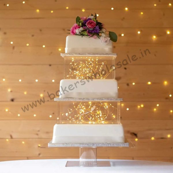 Acrylic Square Cake Spacer wedding cakes - Image 12