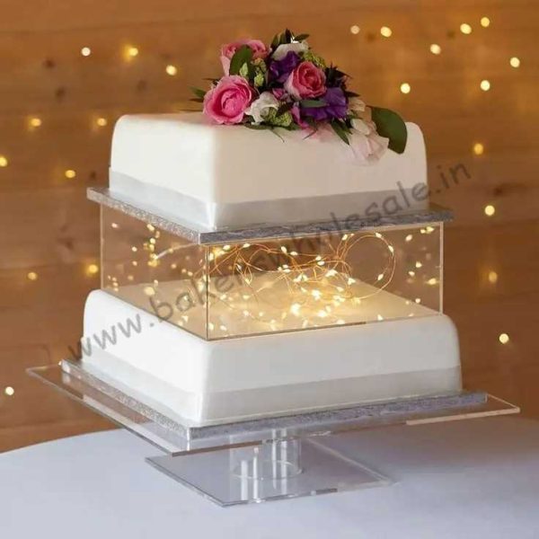 Acrylic Square Cake Spacer wedding cakes - Image 3