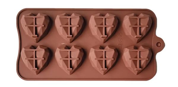 1PC Silicone Chocolate Mold Pinata Heart Big