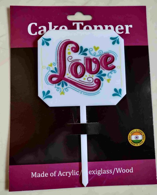 Cake Toppers - 4 inch Topper Valentines day