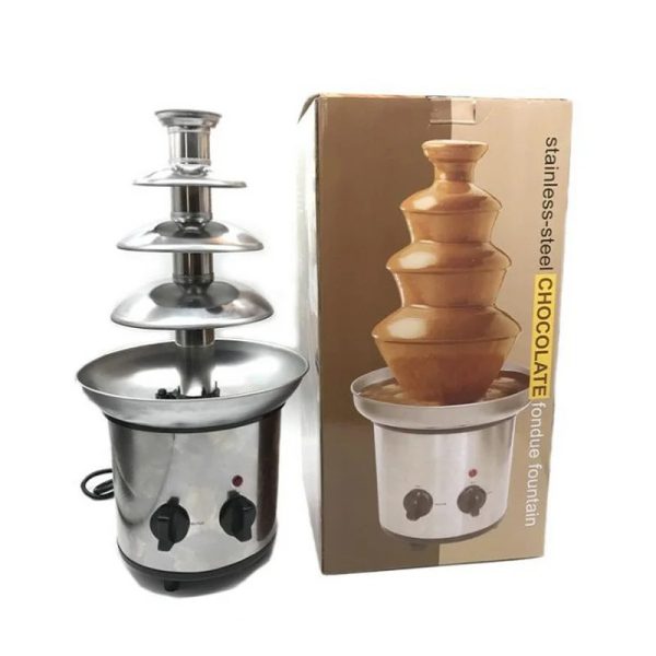 Stainless Steel Electric Chocolate Fondue Fountain Machine Choco Melts Dipping Warmer Machine for Chocolate Candy - Image 10