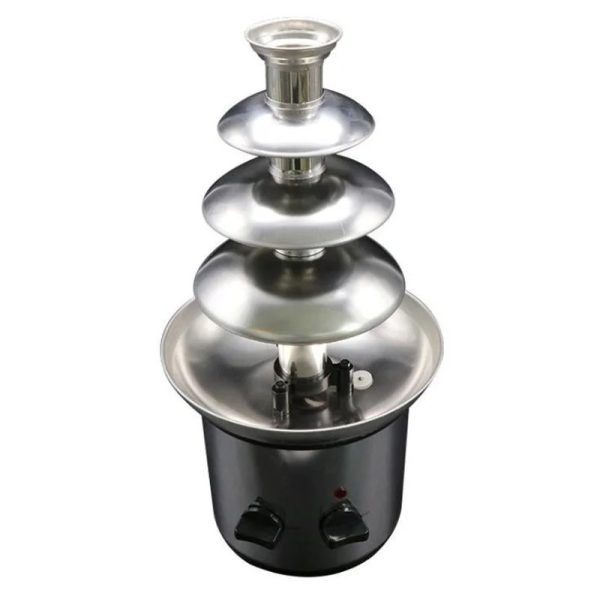 Stainless Steel Electric Chocolate Fondue Fountain Machine Choco Melts Dipping Warmer Machine for Chocolate Candy - Image 8