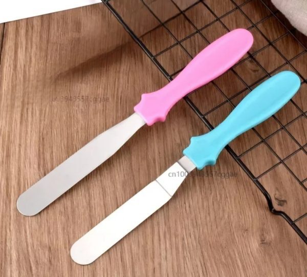 2Pcs Stainless Steel Spatula Palette Knife Set Cake Decorating - Image 5