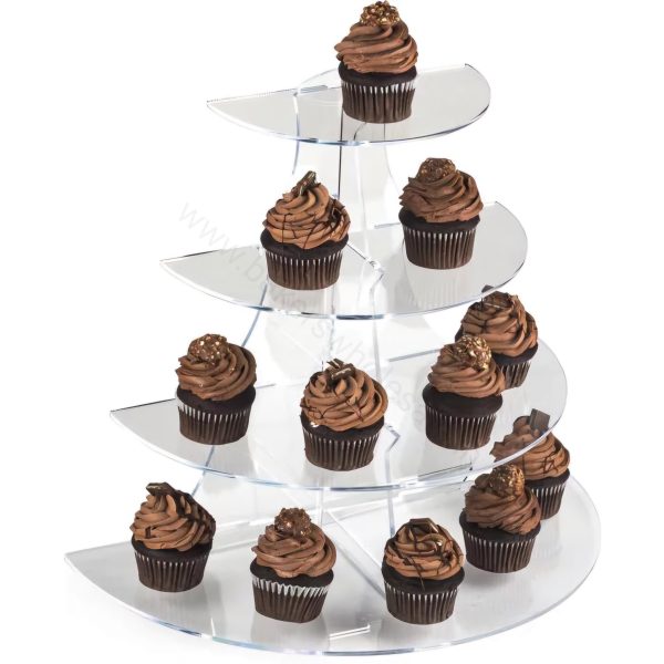 4 Layer Ayrlic CupCake Stand for Dispaly (Cupcake, Macaroons, Pastry, Cake...etc)