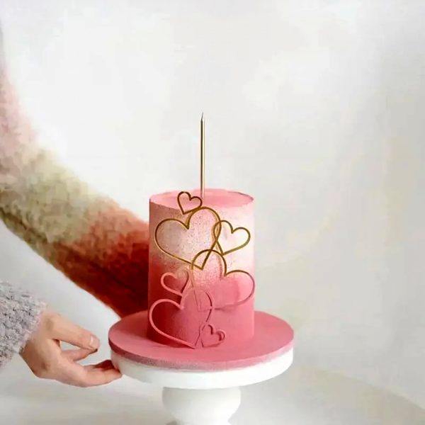 Multi Heart Cake Topper – Perfect for Valentine’s Day and Romantic Celebrations - Image 4