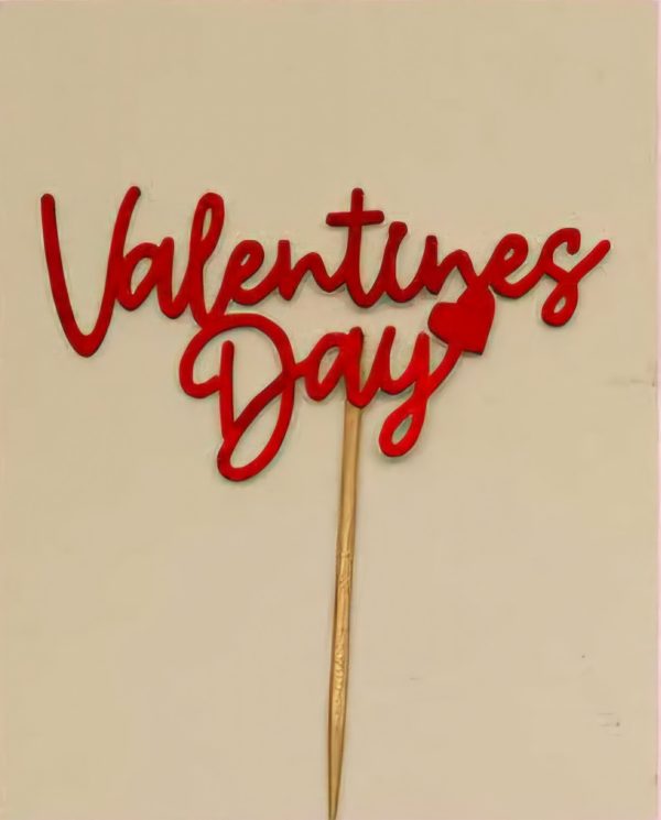 10 Pcs/pkt Valentines Day Topper Paper Tags with Toothpick - Image 2