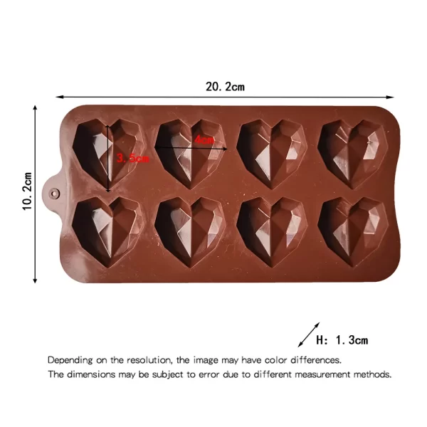 1PC Silicone Chocolate Mold Pinata Heart Big - Image 2