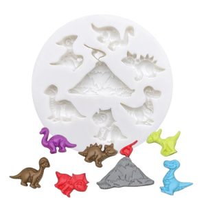 Multi Dinosaur Shaped Silicone Chocolate Cookies Cake Mold Silicone Soap Candy Fondant Chocolate Kitchen Mould