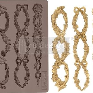 Floral Chain Border Mold Decorative Mold DIY Chocolate Mold Fondant Cake Silicone Mold