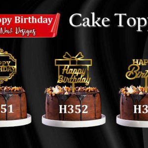 Cake Toppers -(Pack of 5pcs)  4 inch Topper
